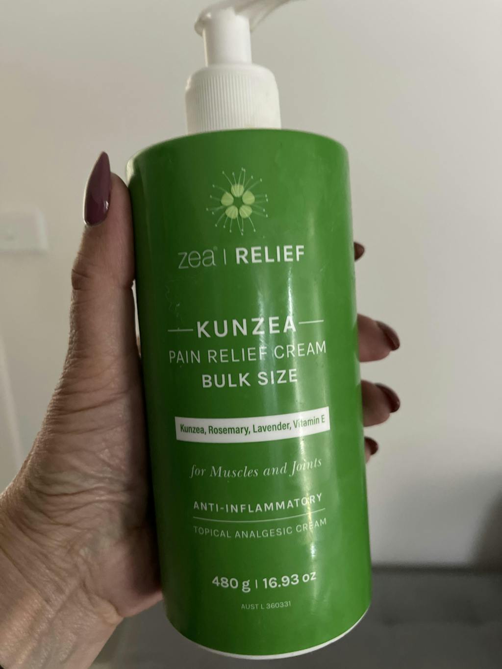 Kunzea Pain Relief Cream (AUST L 360 331) Zea Relief