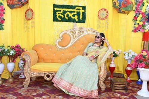 Attractive Pista Green Sequins Georgette Lehenga Choli With Dupatta