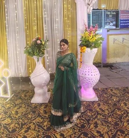 Dazzling Green Sequins Georgette Wedding Wear Lehenga Choli