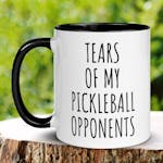 Pickleball Mug 15 oz 11 oz, Tears of My Pickleball Opponents Mug, Funny Mug Pickleball Gifts for Grandma Grandpa 177