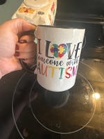 Autism Mug, I Love Someone with Autism, Autism Awareness 121