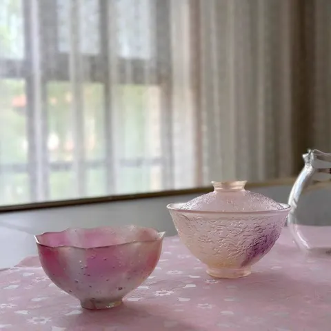 【Gathering Moonlit Water】Ancient Craft LiuLi Conical Cup