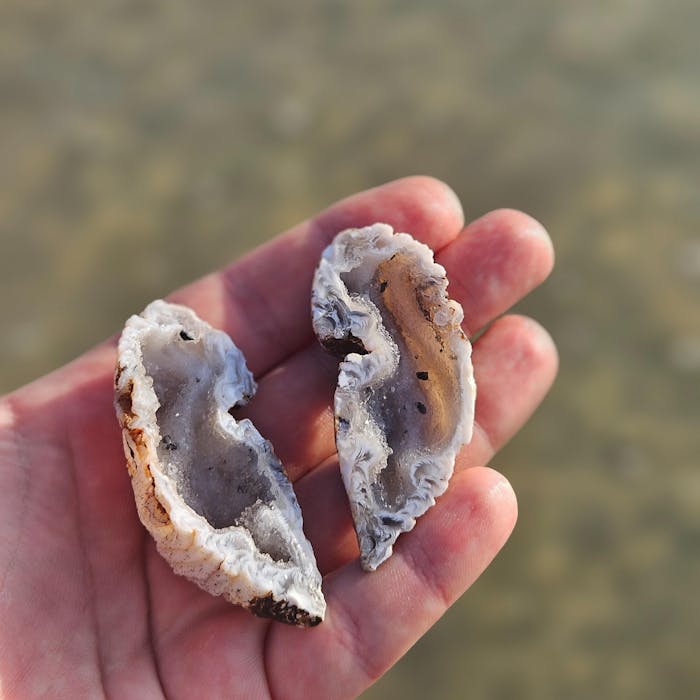 Natural Mini Oco Agate Geode Halves - Lovers’ Geode