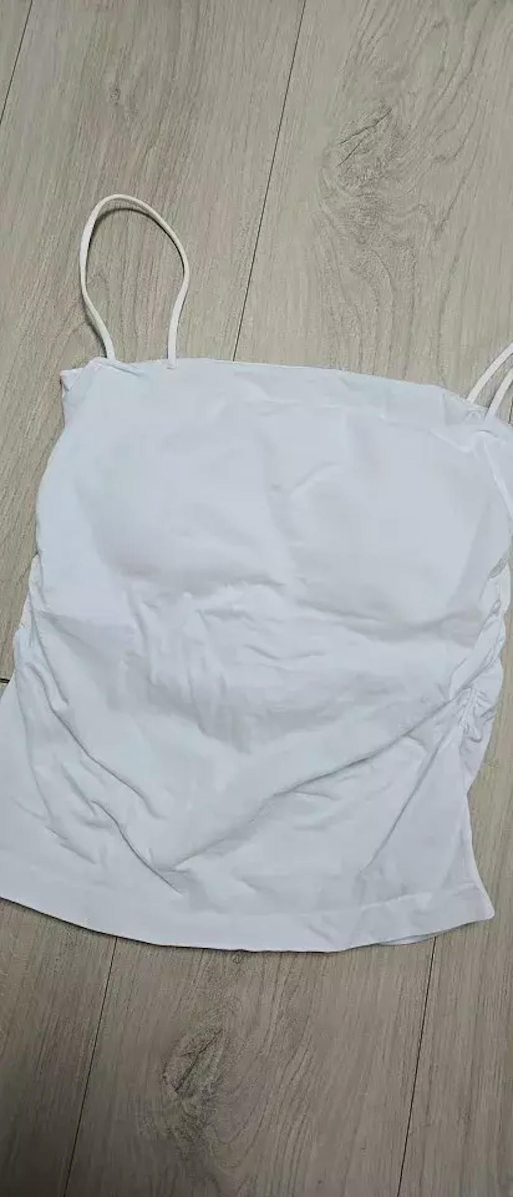 Sleek Ruched Built-In Bra Cami Top