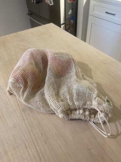 Organic Cotton Mesh Produce Bag - Zero Waste Net Bag - Eco Bags