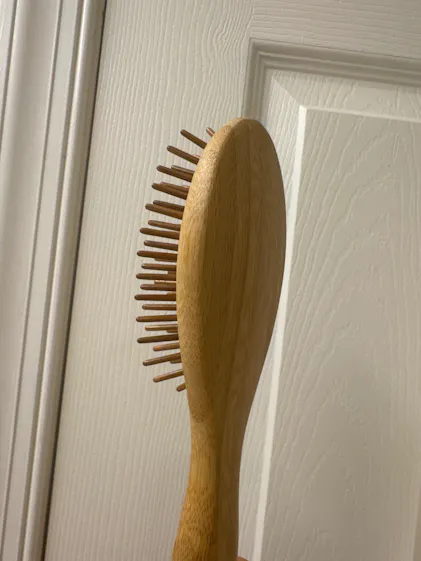 Mini Bamboo Hairbrush - Zero Waste Hair Brush - ZWS Essentials   ZeroWasteStore.com