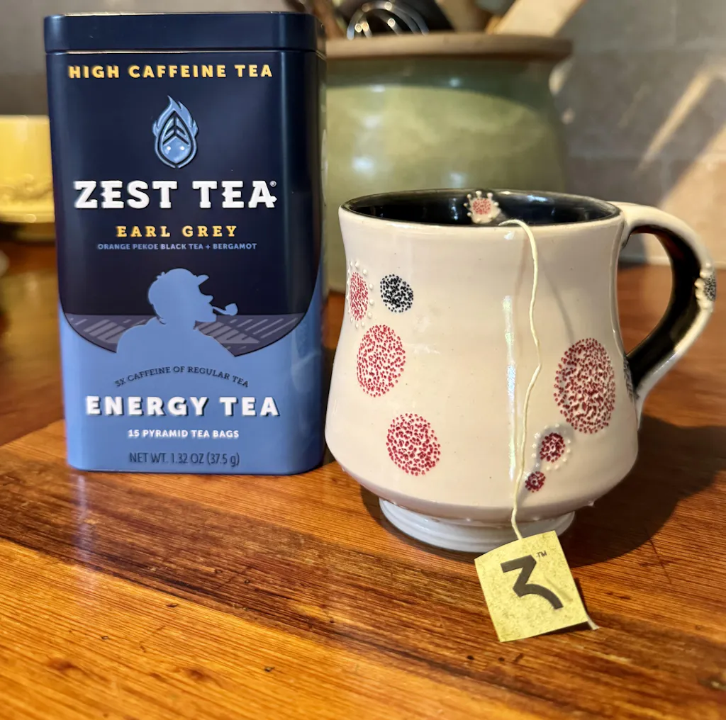 Zest Earl Grey Plant-Powered Energy - High Caffeine Tea Bags