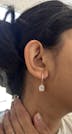 Rose Gold Diamond Drop Earring
