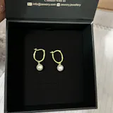 Freshwater Pearl Women Hoop Earring