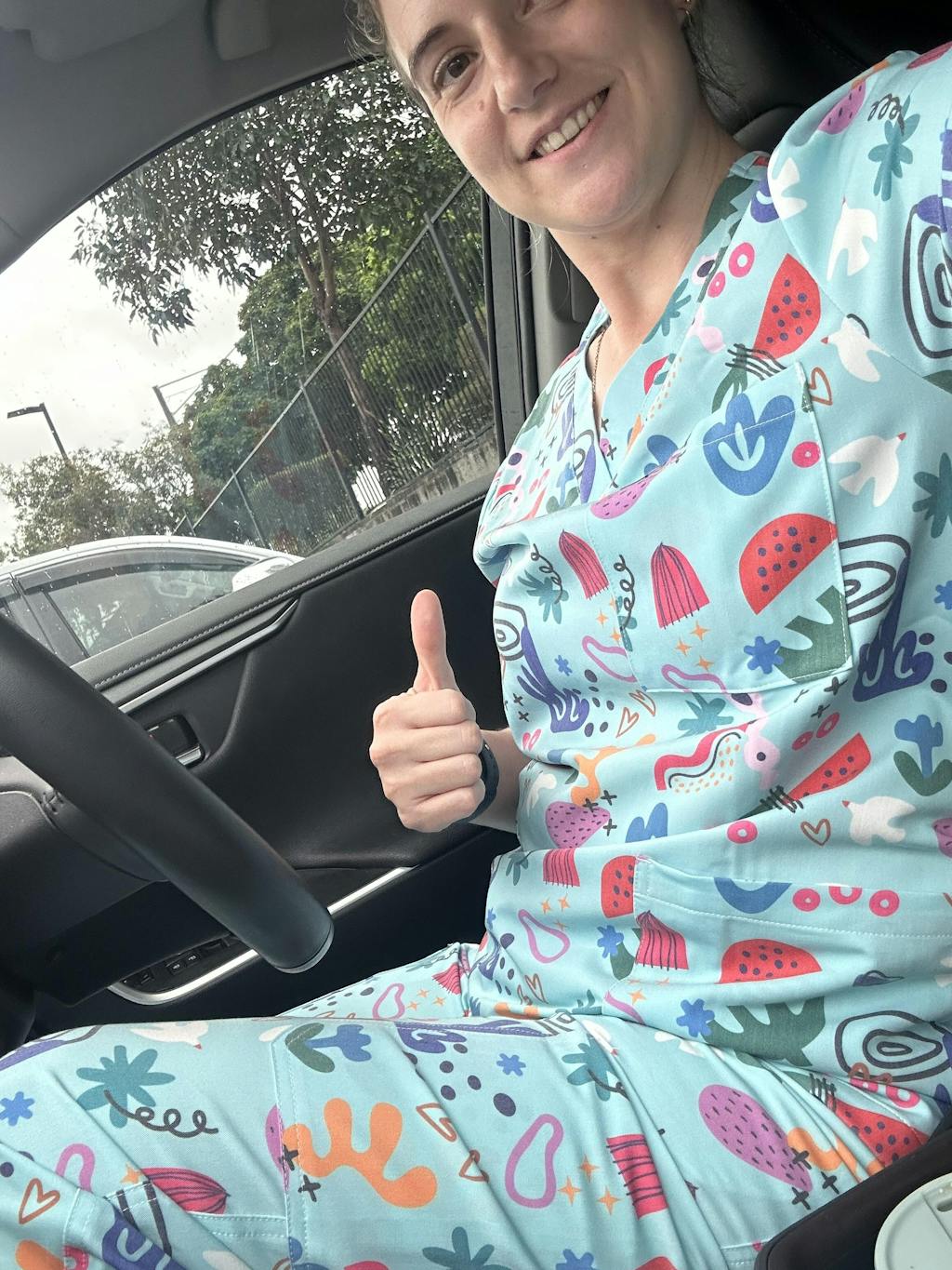 Matisse Blue Scrub Set