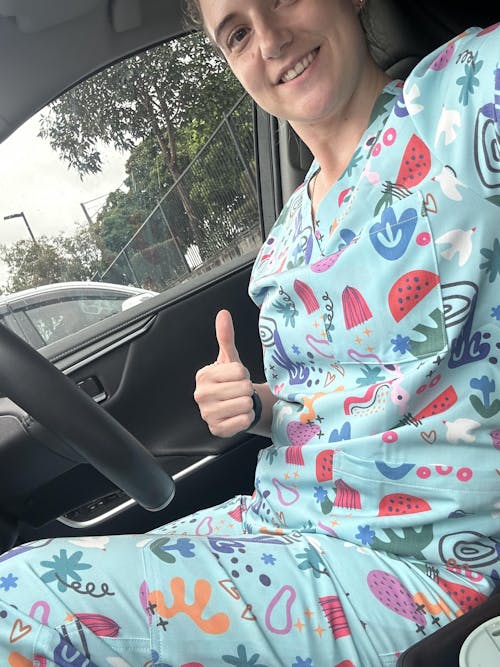 Matisse Blue Scrub Set