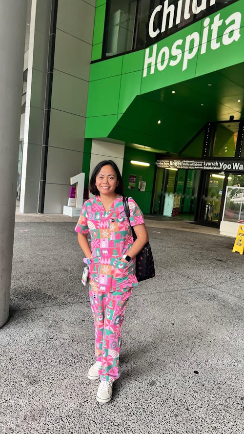 Gift Wrapped Scrub Set