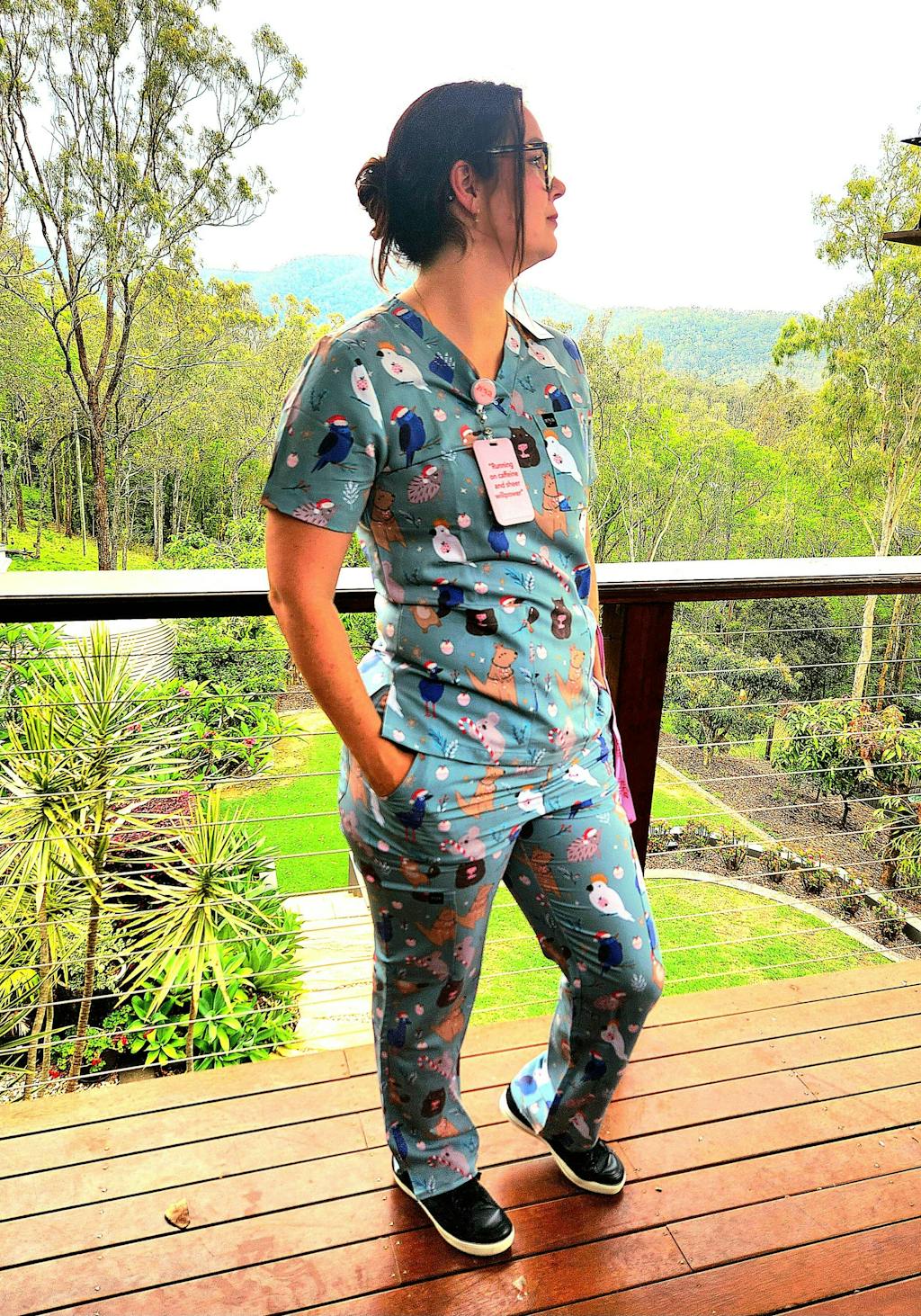 Native Christmas Scrub Set