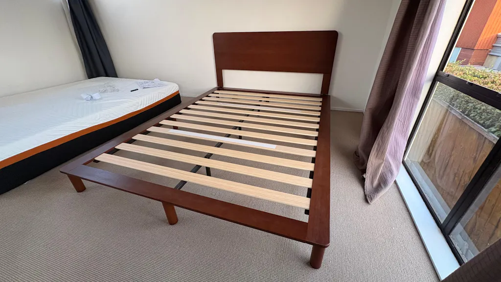 Bamboo Deluxe Bed Frame Coffee Bean