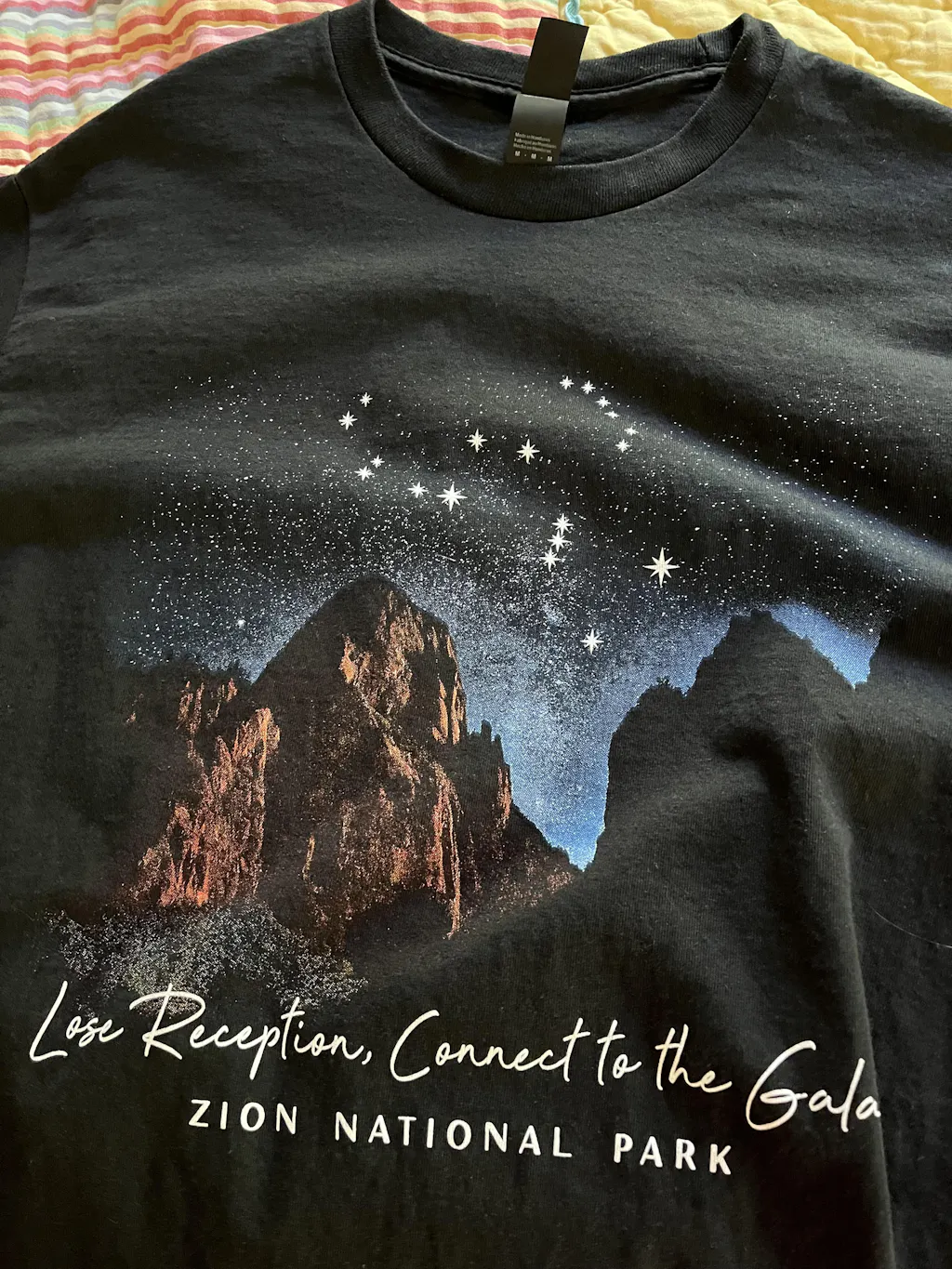 Tshirt - Zion Night Sky BLK - D