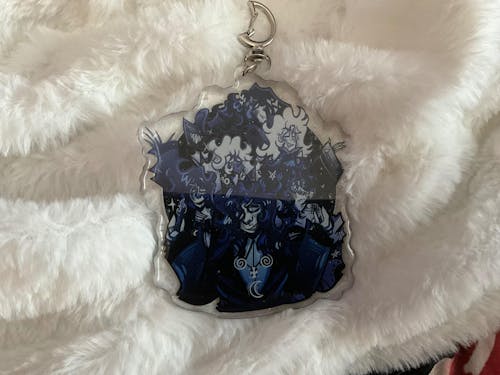 Custom Glitter Epoxy Acrylic Keychains