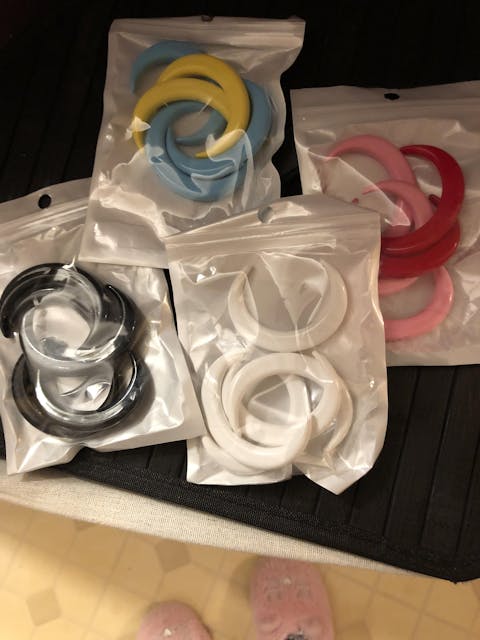 20 Pieces Mixed Color Moon Resin Beads