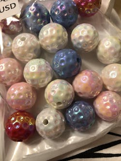 200 Pieces 20MM Mixed Color Resin  Beads