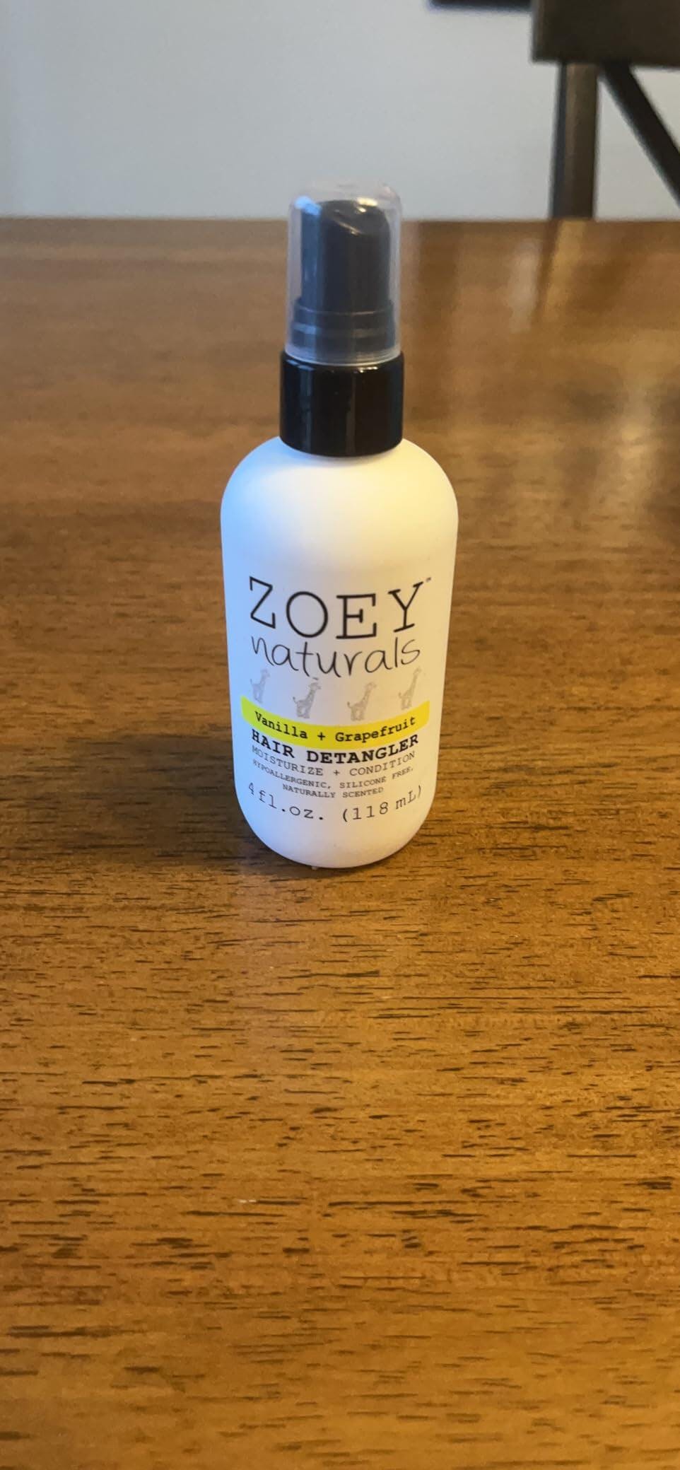 Zoey Naturals Vanilla Grapefruit Hair Detangler