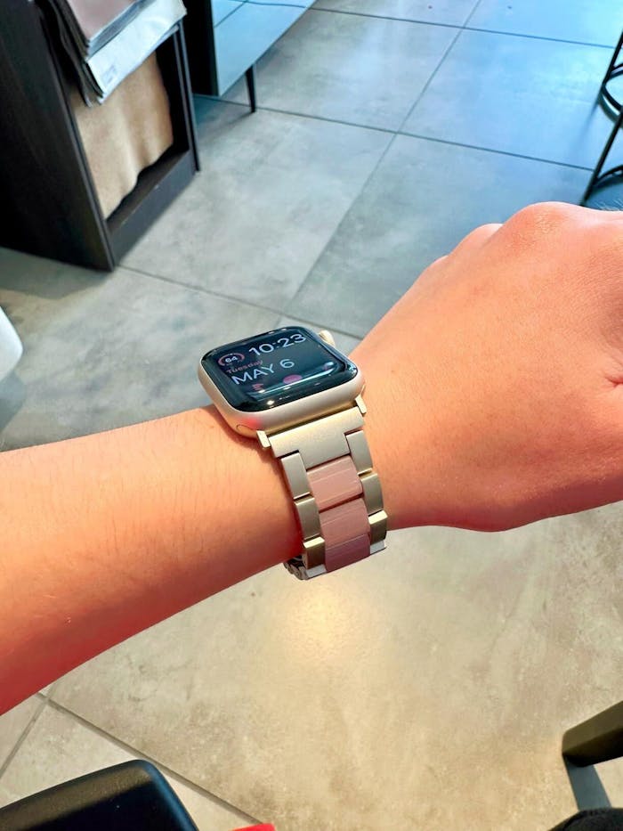 Stainless Steel Resin Butterfly Clasp Apple Watch Band