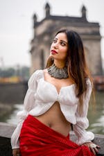 Pleated Long Sleeve Short Top