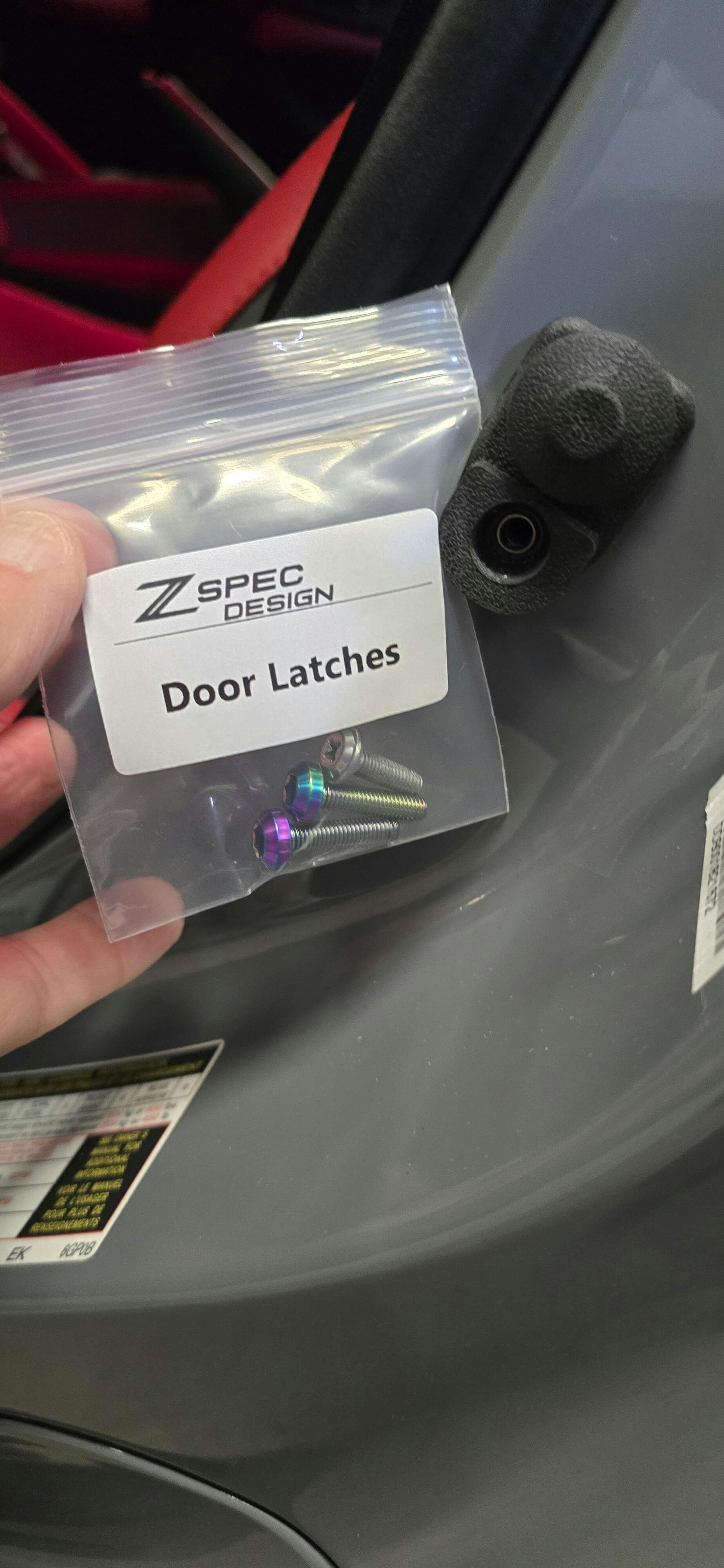JIS工具1999 ZSPEC Fastener Kit, Door Jams Area for 2023+ Nissan Z RZ34, Titanium