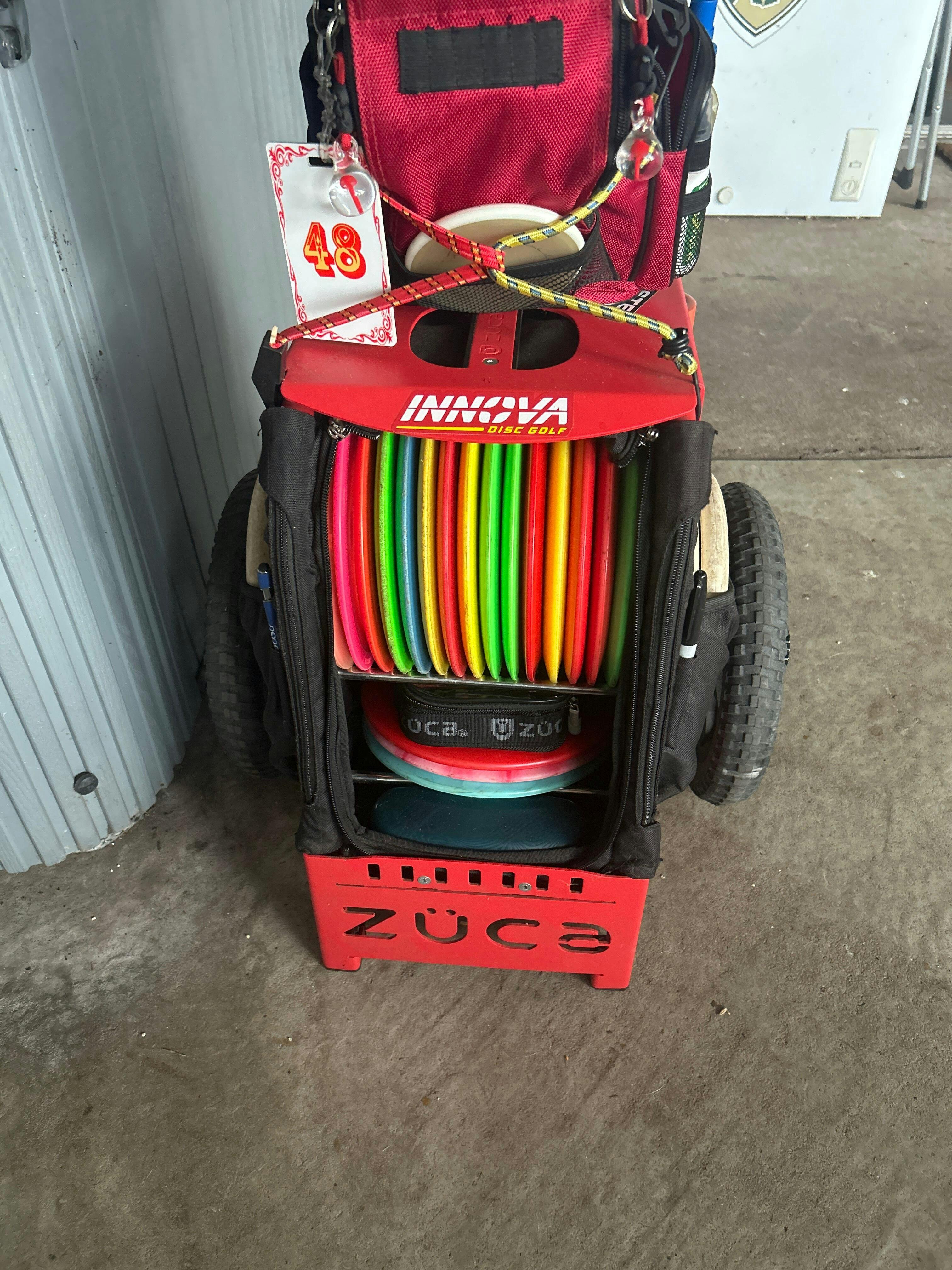 Compact Disc Golf Rack with 15 Disc Capacity | Zuca