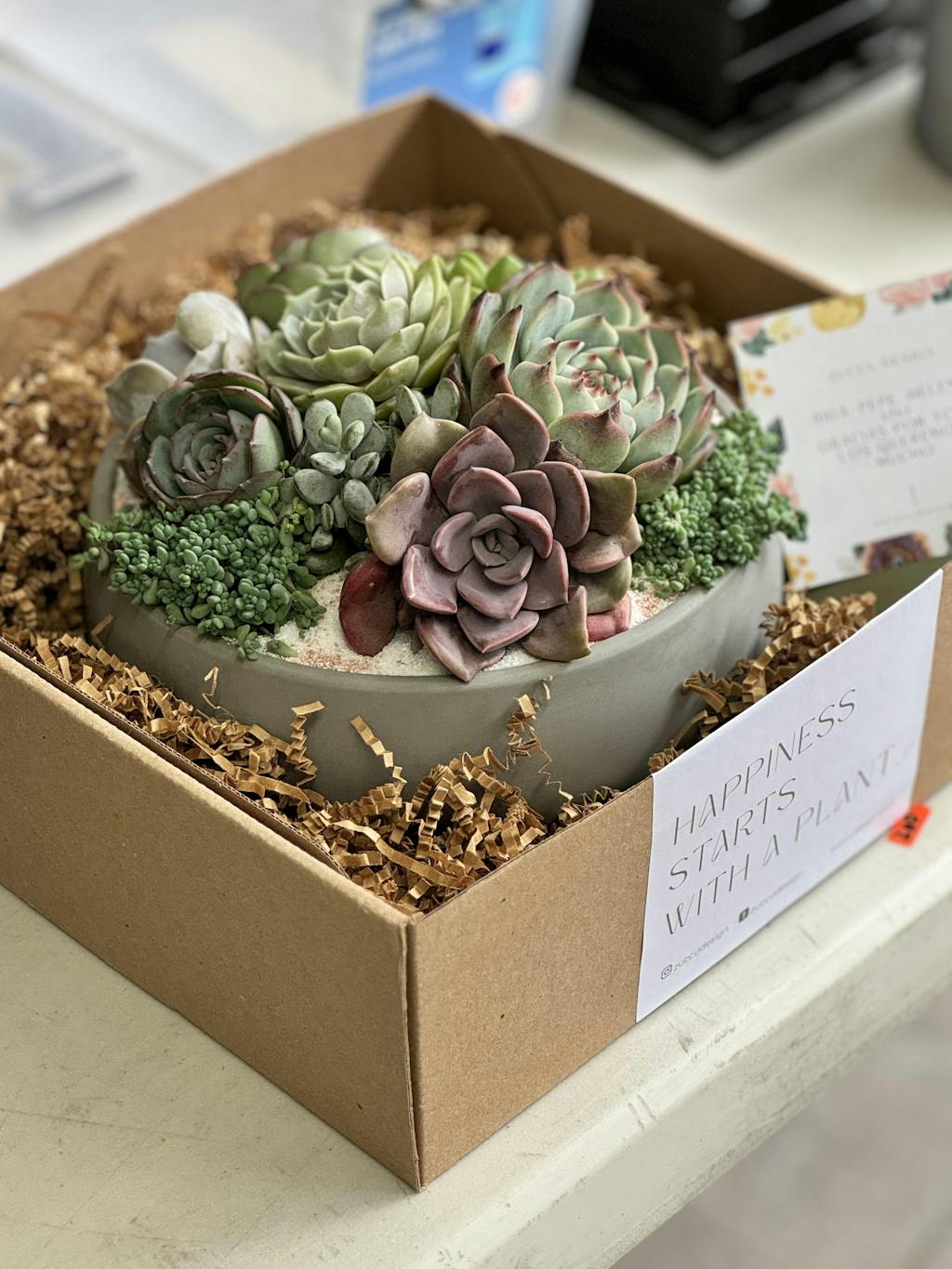 Centro de mesa redondo