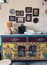 Hand painted Botanical Console / Buffet
