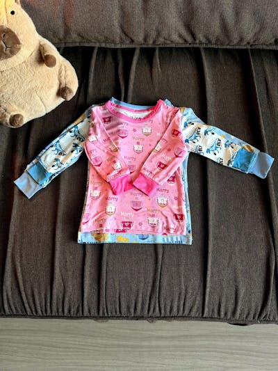 Custom Pet Photo Christmas Tikes Car Two Piece Short Sleeve Pajama Set