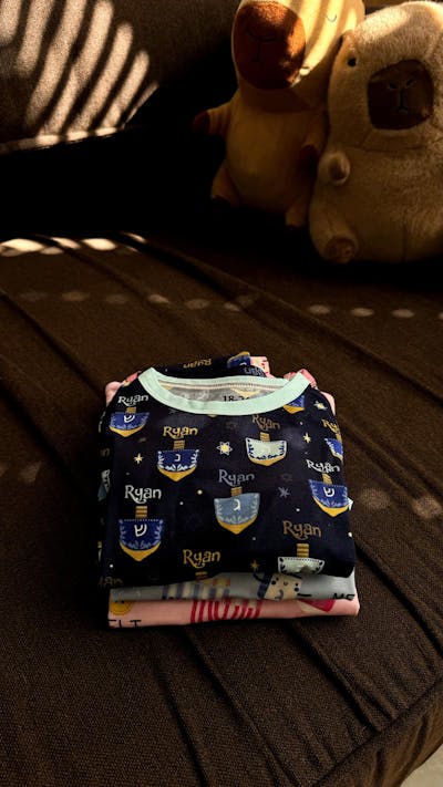 Lovely Western Christmas Boy Two Piece Long Sleeve Pajama Set