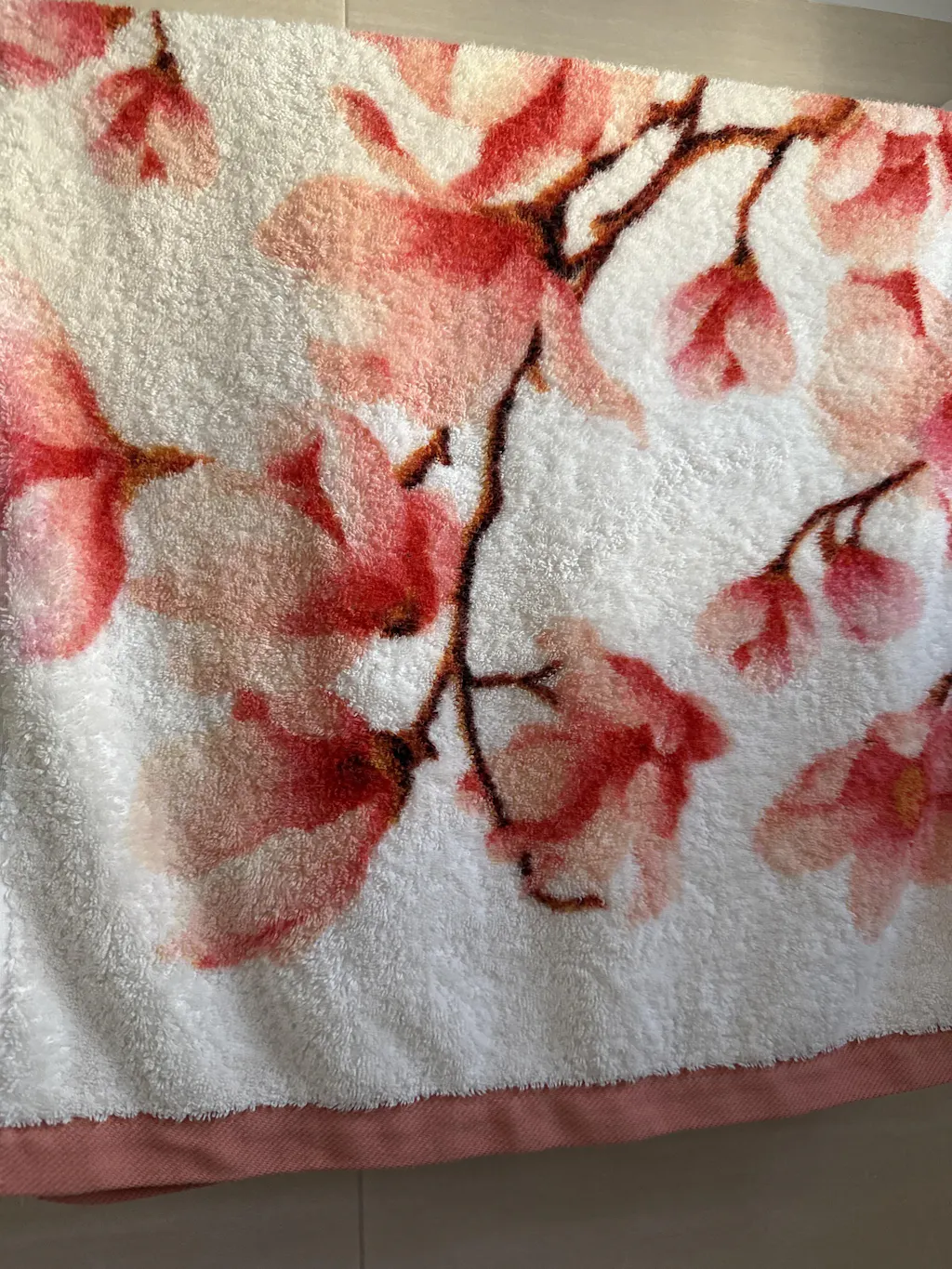 Prosop artistic, FRUNZĂ DE LĂMÂIE 50x100, Bumbac Organic, 650GSM